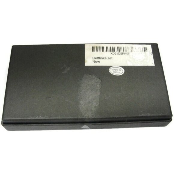 Cufflinks Tie Clip Set 3 Colors His Private Items Accessories IOB - Picture 2 of 16